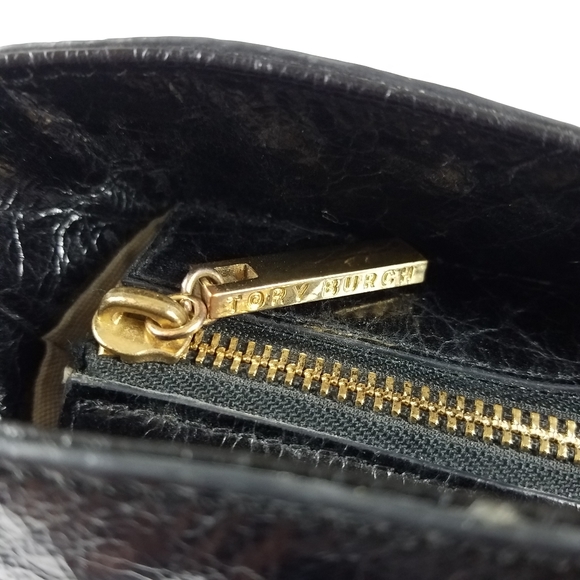 Tory Burch Clayton Classic Bombe Leather Purse - Picture 5 of 8